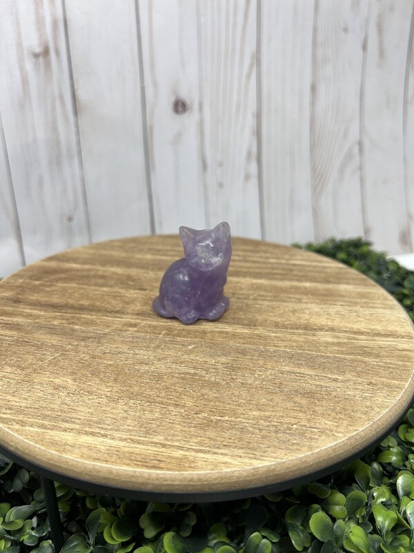 Crystal Cat - Fluorite 2x1.5&quot;