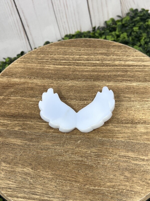 Blue Chalcedony Angel Wings 3&quot;