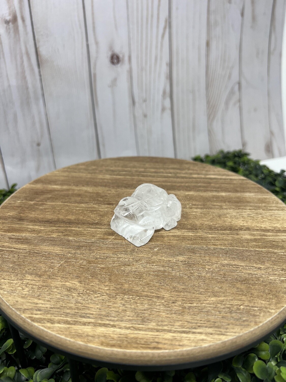 Crystal Frog - Clear Quartz 2&quot;