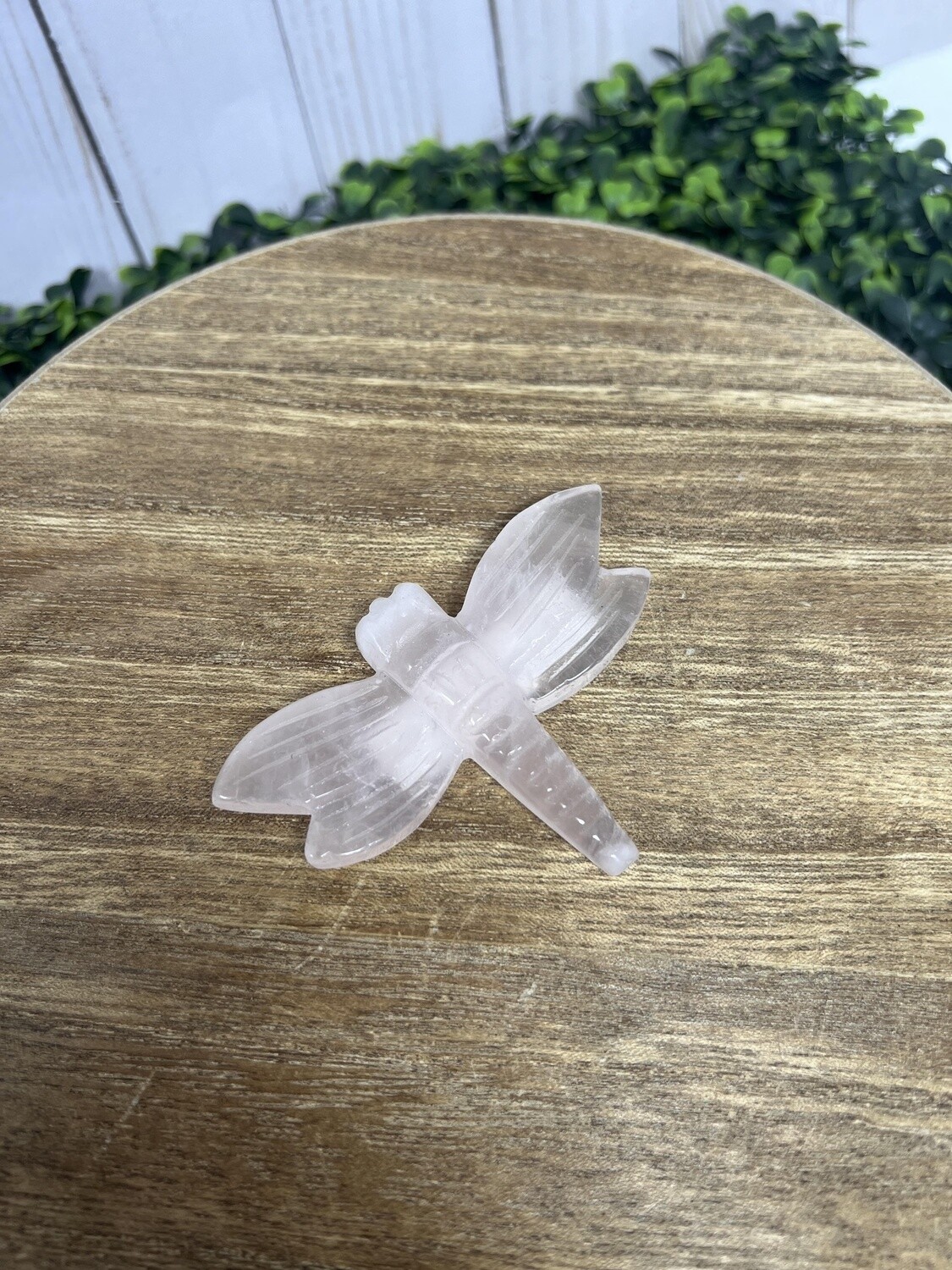 Crystal Dragonfly - Rose Quartz