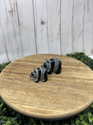 Crystal Panda- Black Obsidian