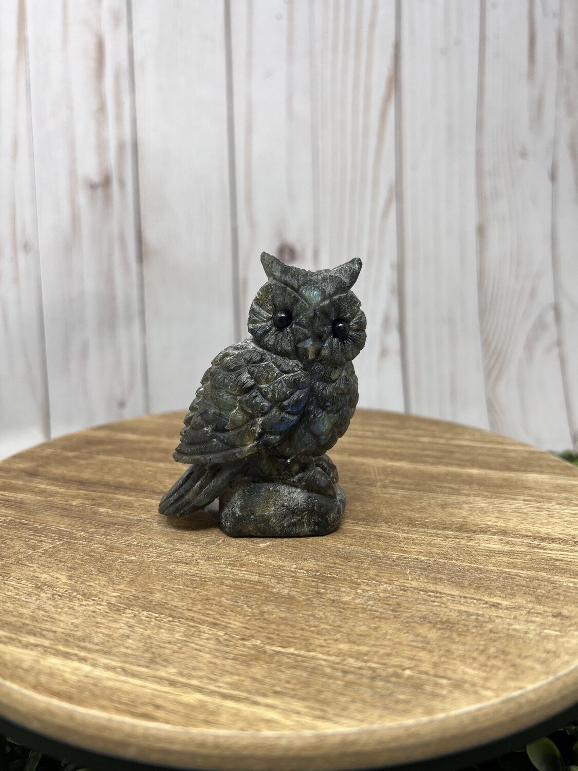 Crystal Owl - Labradorite 3&quot;