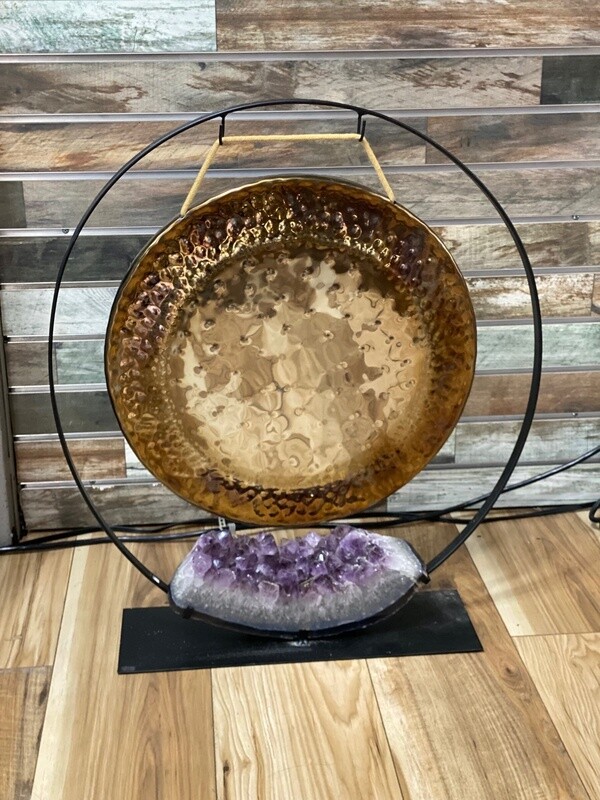 Amethyst Gong Stand