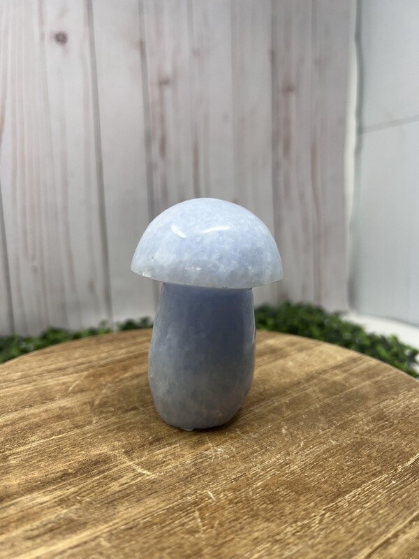 Blue Calcite Mushroom - 35