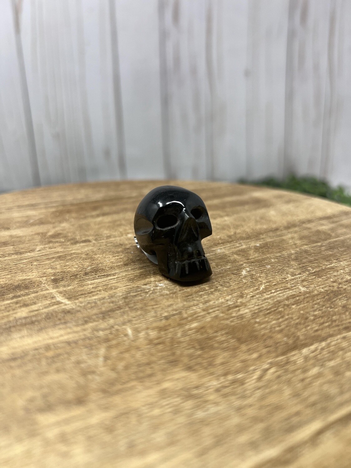 Black Obsidian Skull