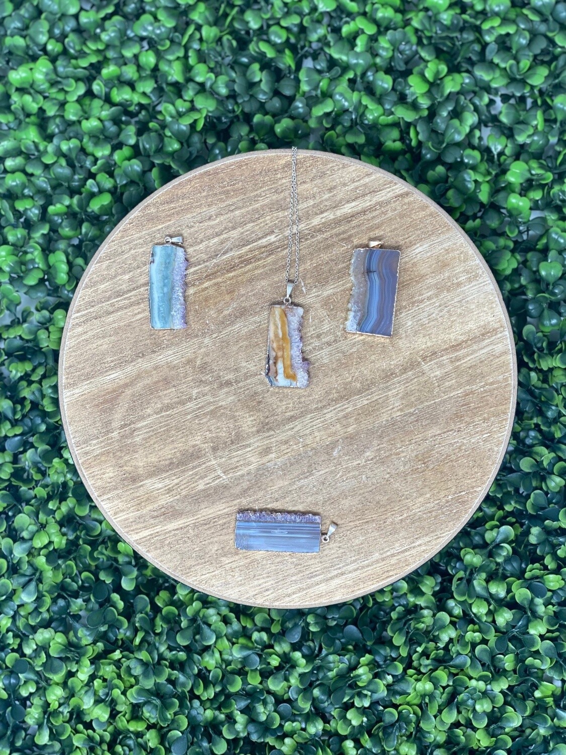 Amethyst Side Druze Pendant