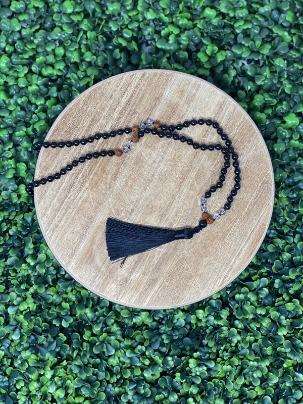 Black Obsidian Mala