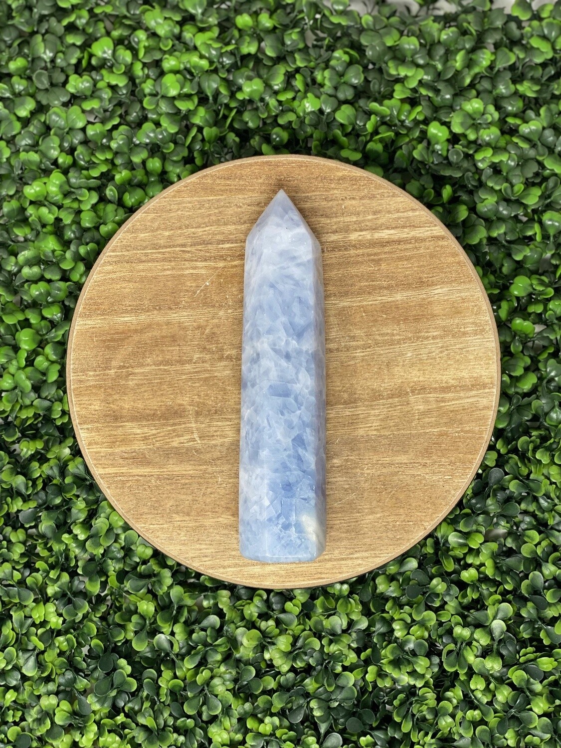 Blue Calcite Tower 8&quot;