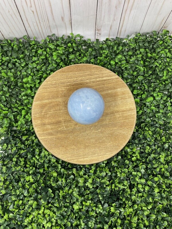 Blue Calcite Sphere 3&quot;