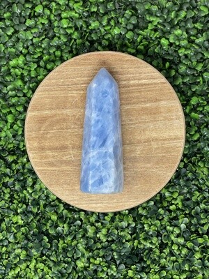Blue Calcite Tower 7&quot;