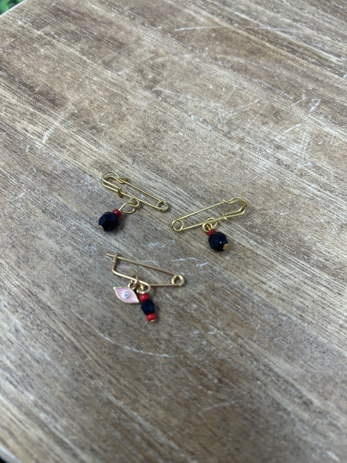 Azabache Evil Eye Pin