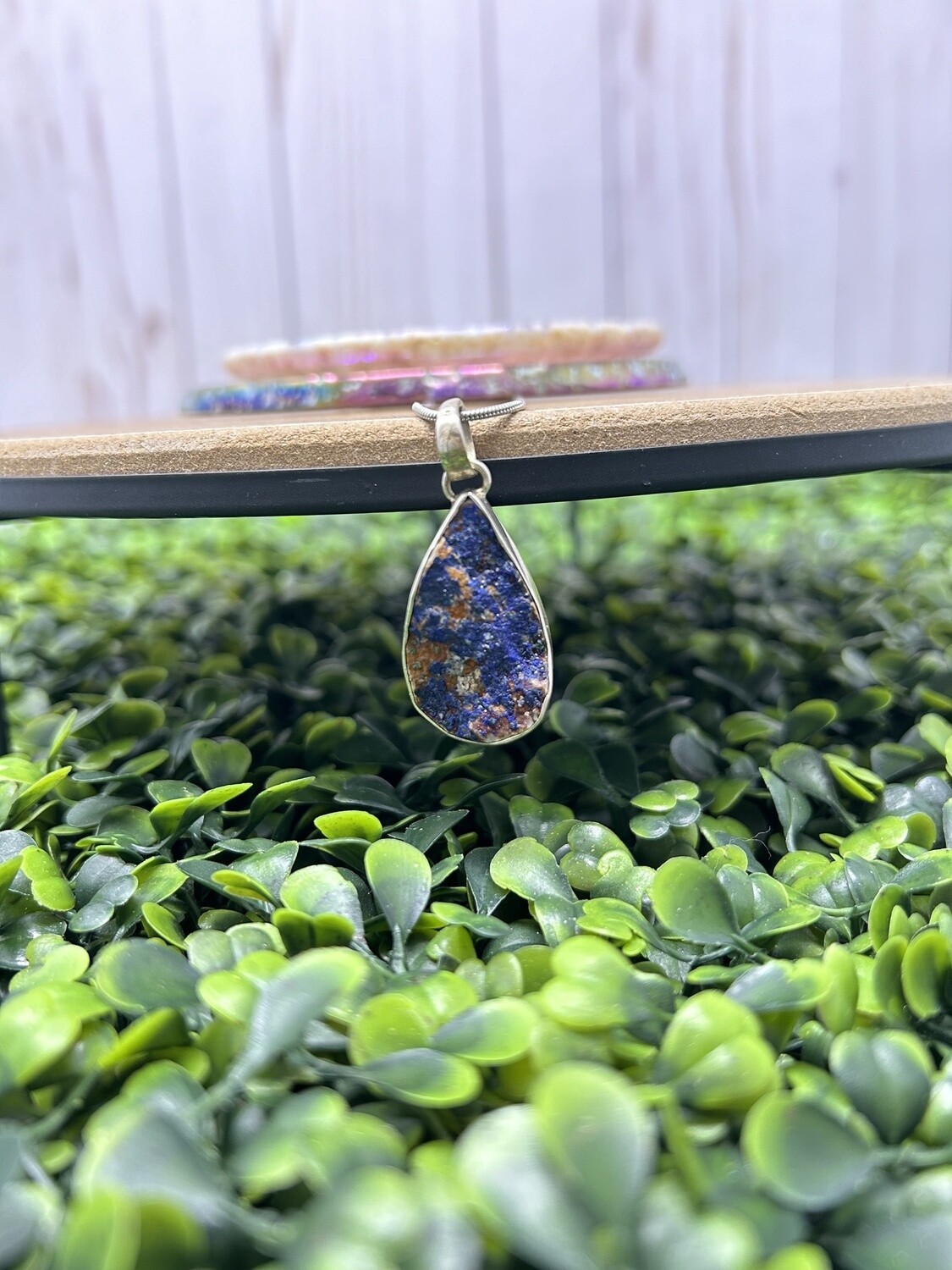 Azurite Druzy Necklace - 45