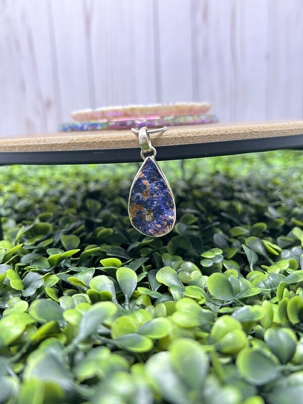 Azurite Druzy Necklace - 45