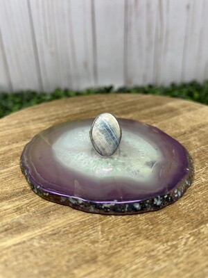 Blue Scheelite Adjustable Ring