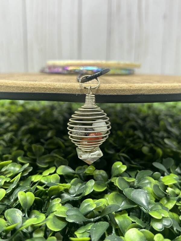 Cage Chakra Gem Pendant