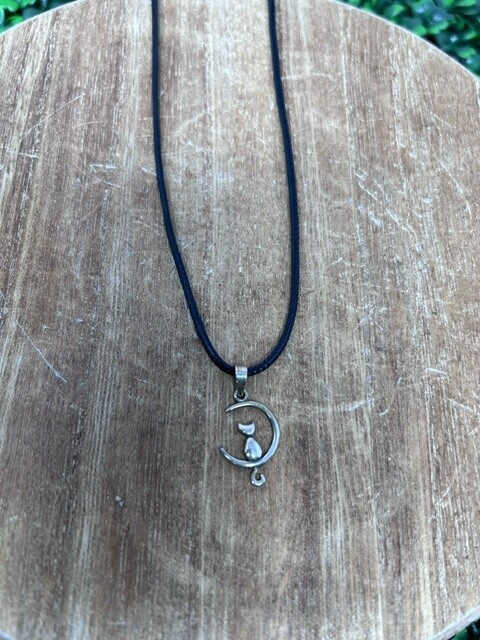 Cat Moon SS Necklace