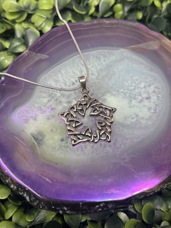 Celtic 5 Star Knot Pendant