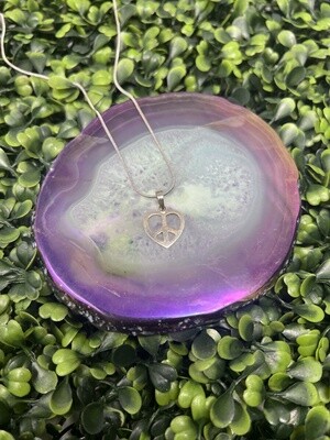 Heart Peace Sign Pendant