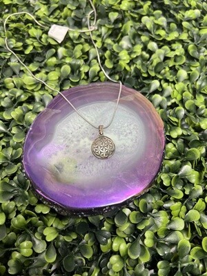 Flower of Life SS Necklace