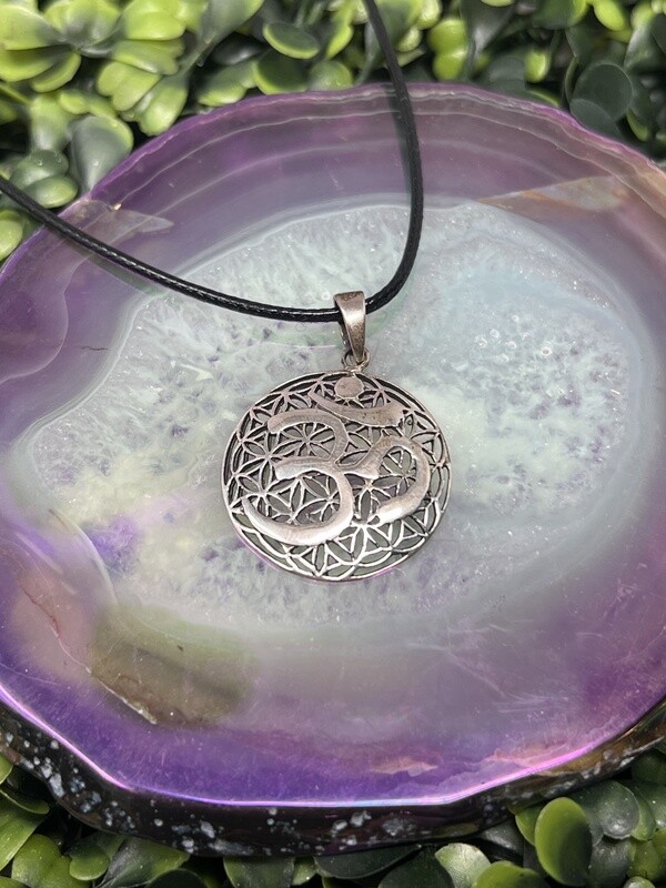 Flower of Life OM Pendant
