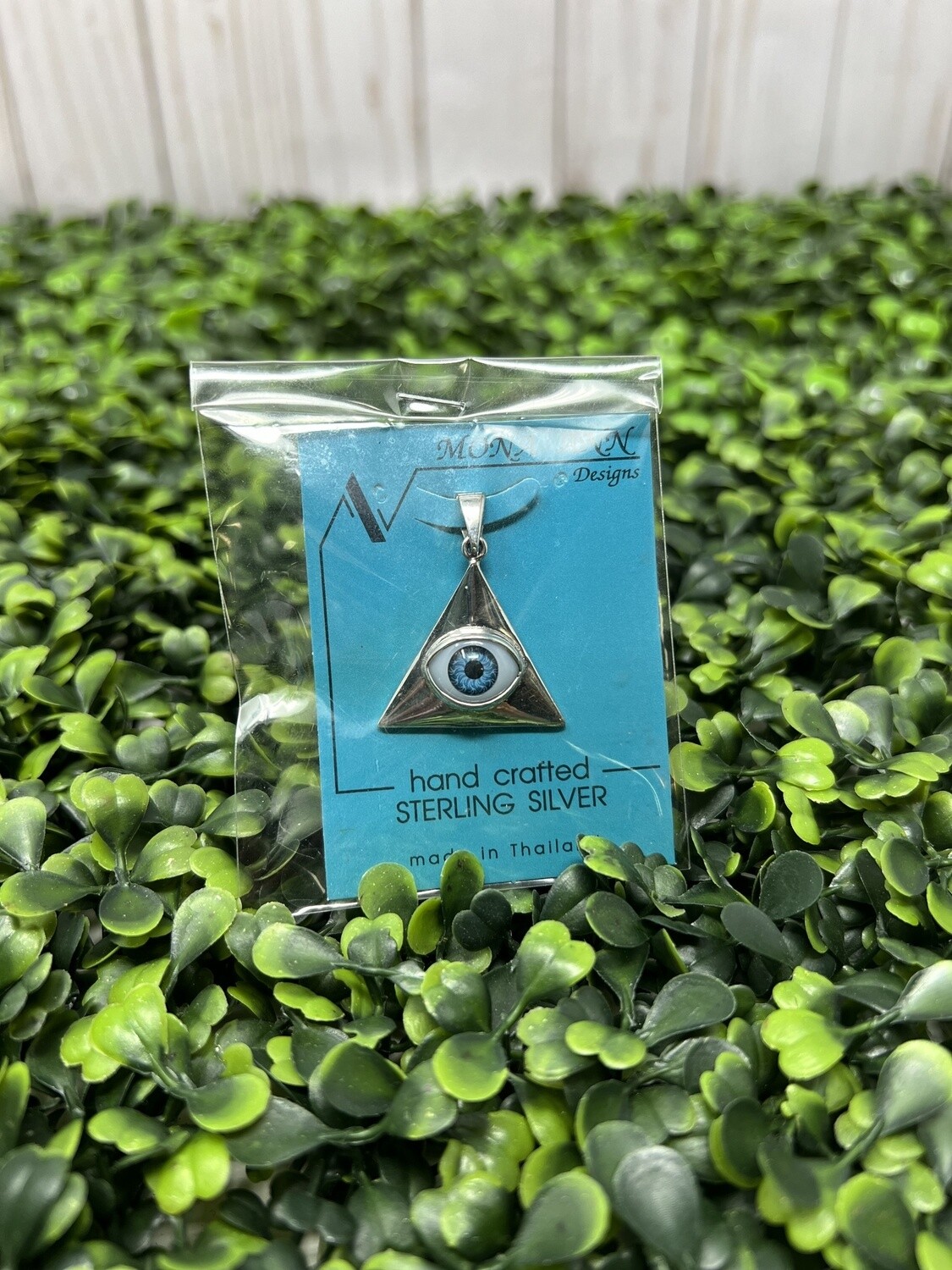 Pyramid Eye SS Necklace