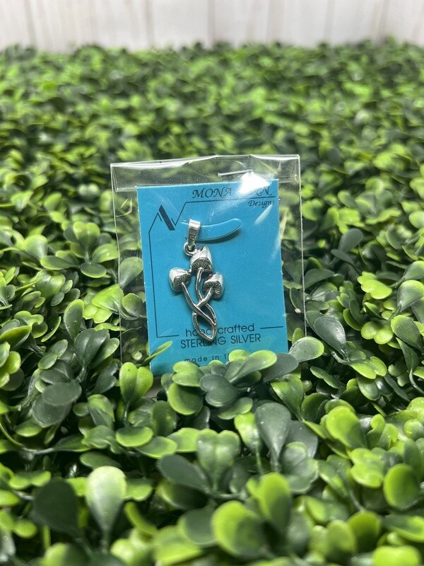 Triple Mushroom SS Pendant