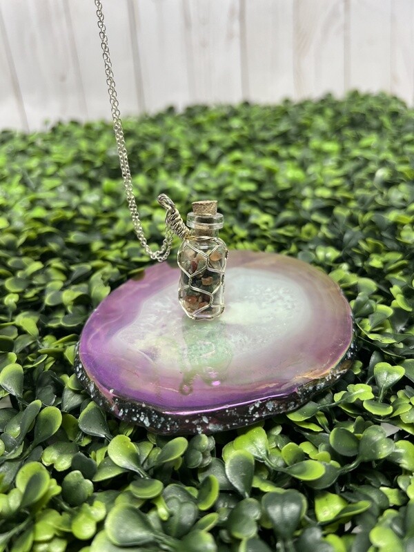 Chakra Bottle Pendant