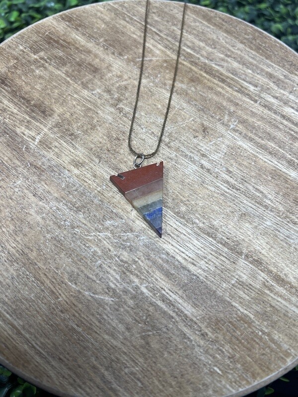 Chakra Triangle Pendant