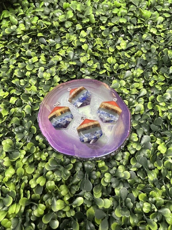 Chakra Hexagon Pendant