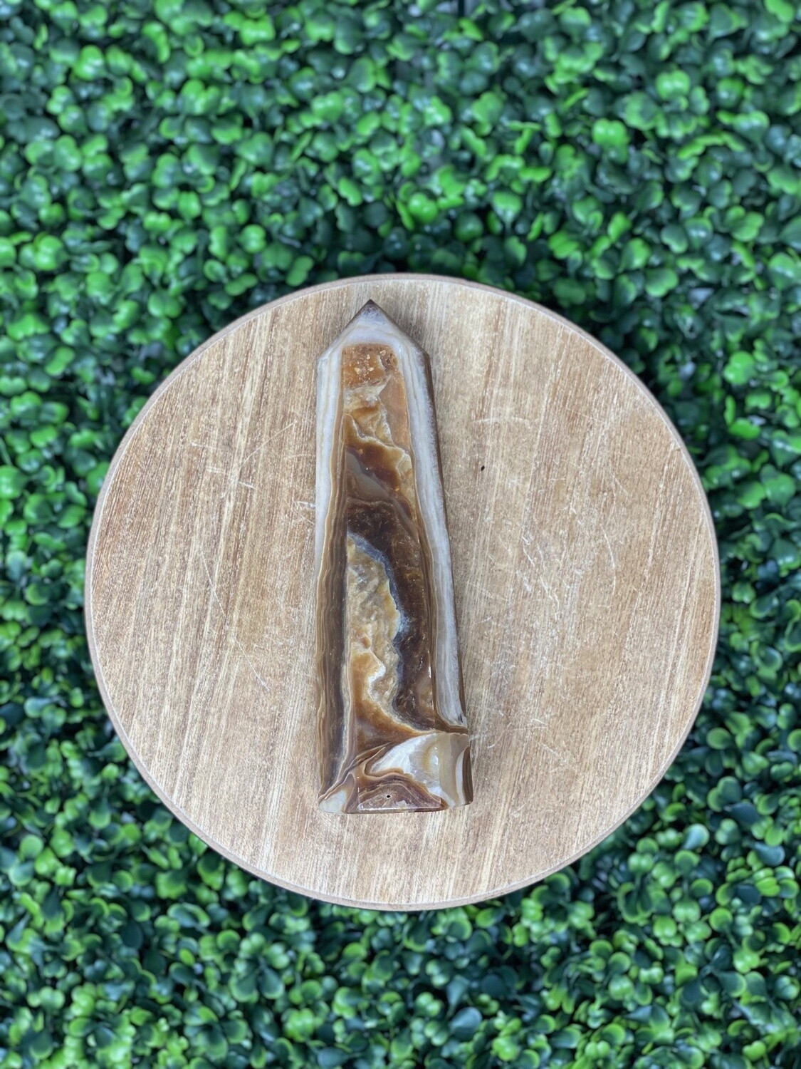 Chocolate Calcite Tower 7&quot;