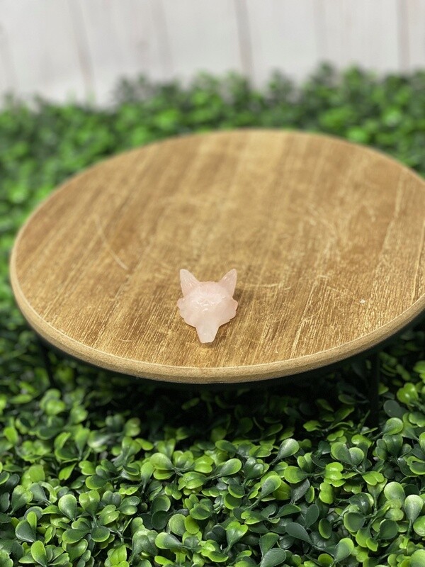 Coyote Head - Rose Quartz