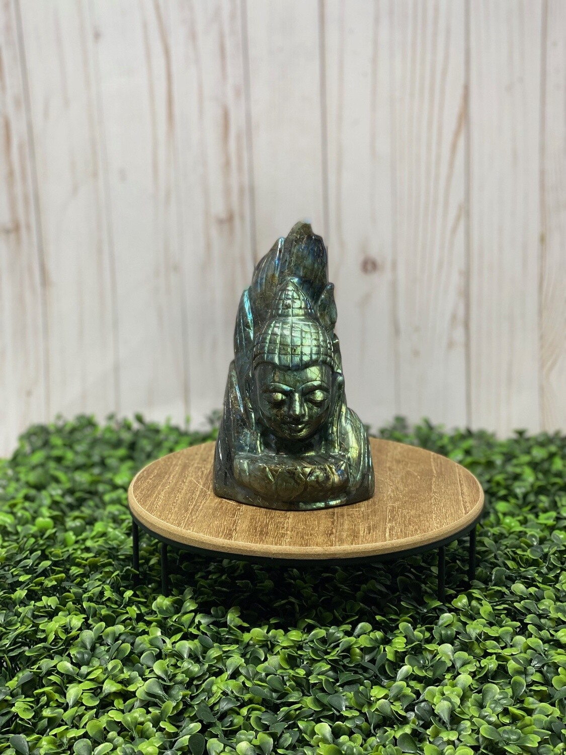 Labradorite Buddha Statue 7&quot;