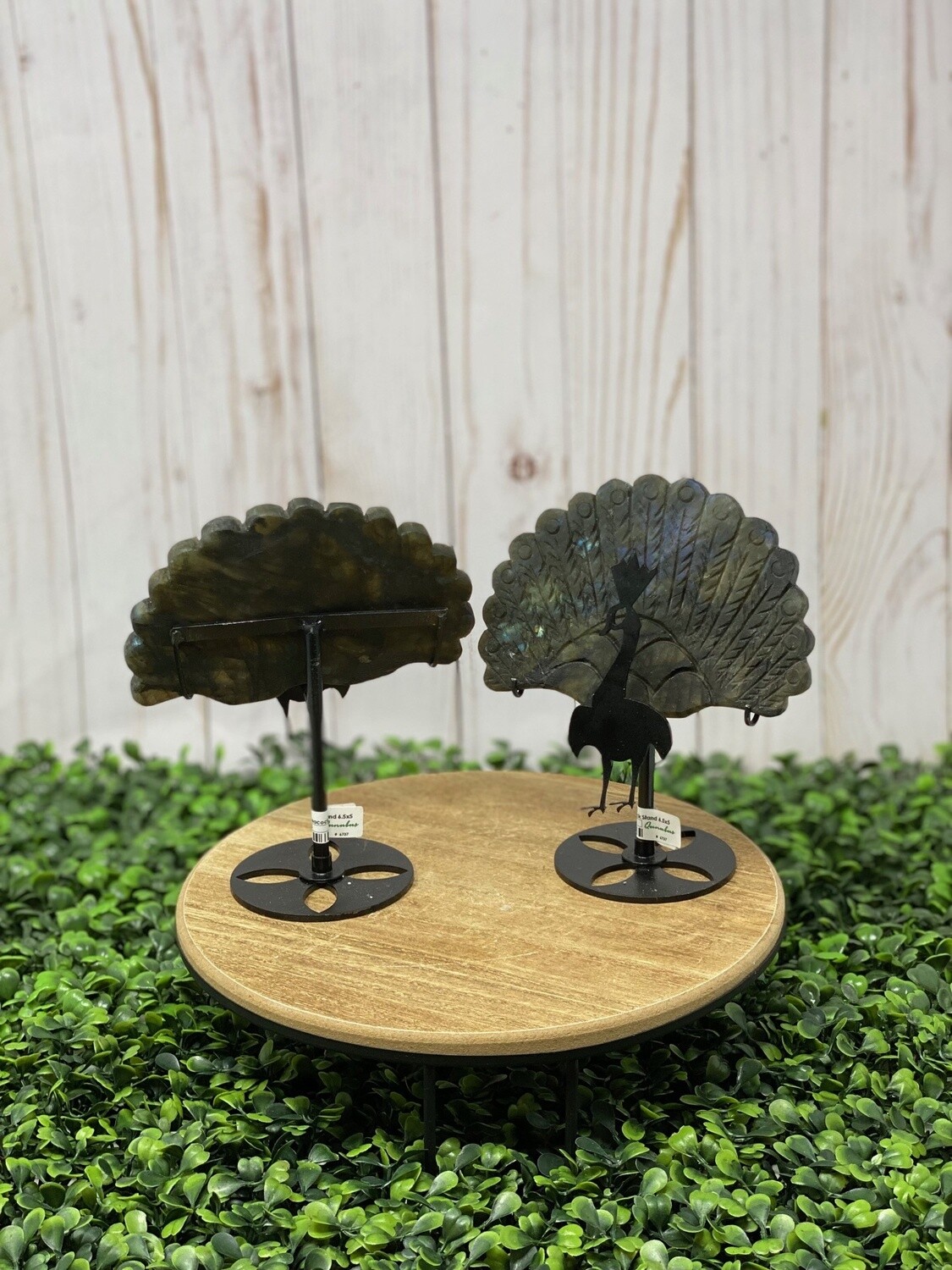 Labradorite Peacock Stand 6.5x5