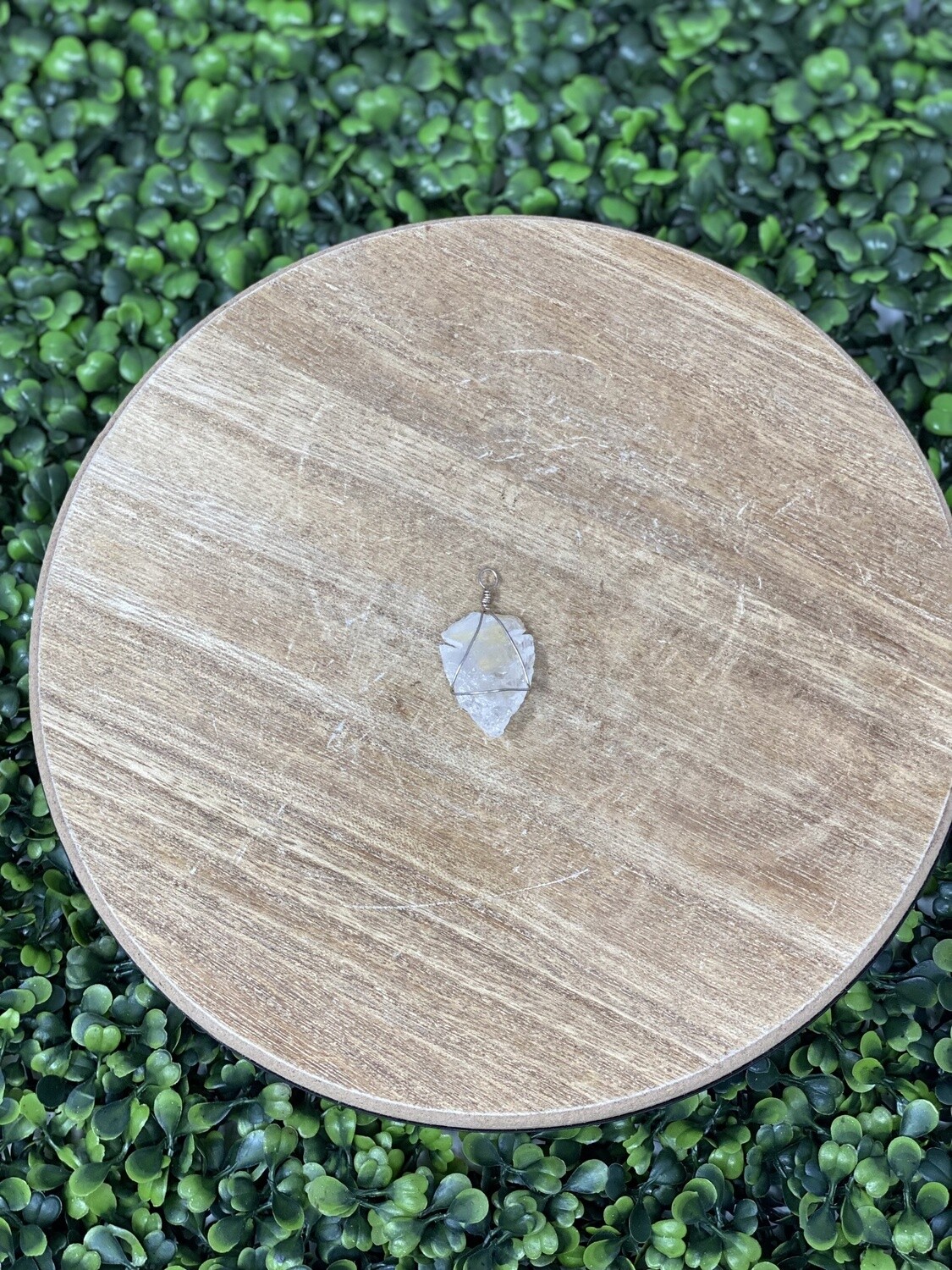 Crystal Arrowhead Pendant, Crystal: Clear Quartz