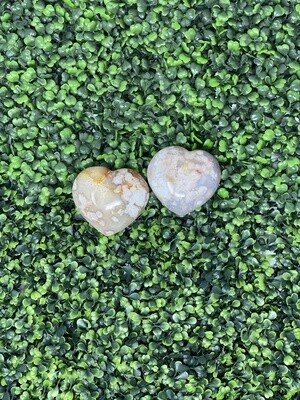 Flower Agate Heart - 55