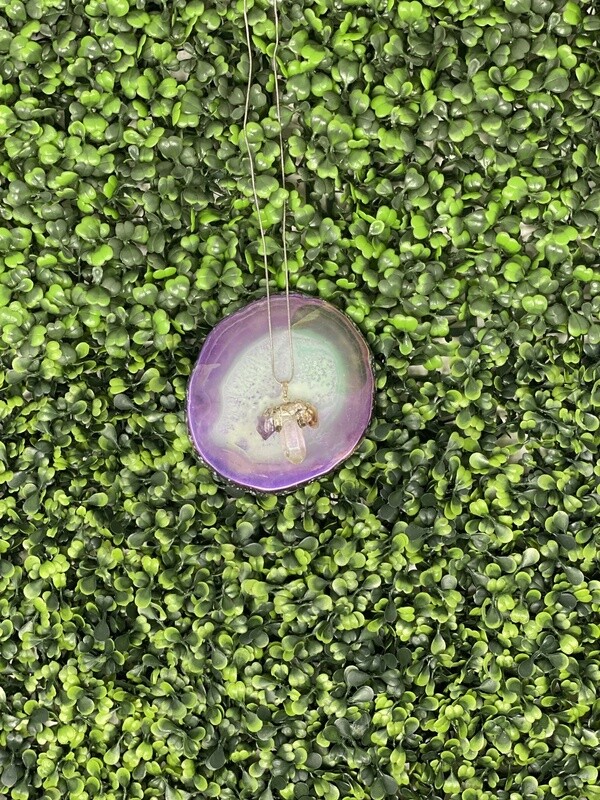 Amethyst Citrine Quartz Pendant