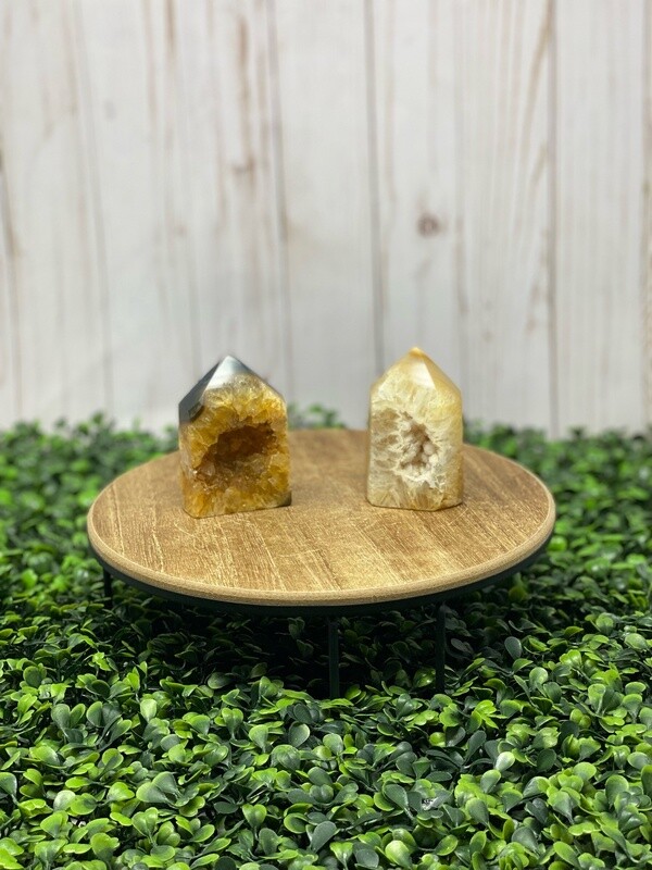 Druzy Agate Tower 3x2.5&quot;