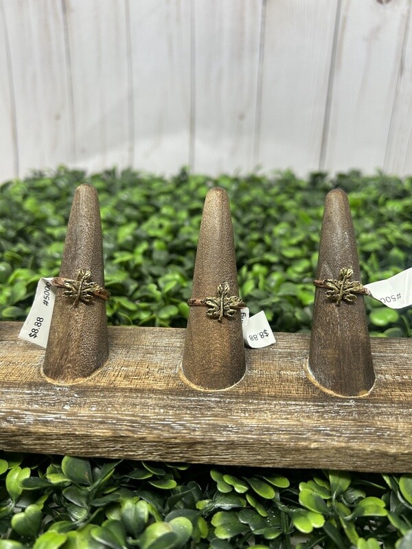 Copper Leaf Ring
