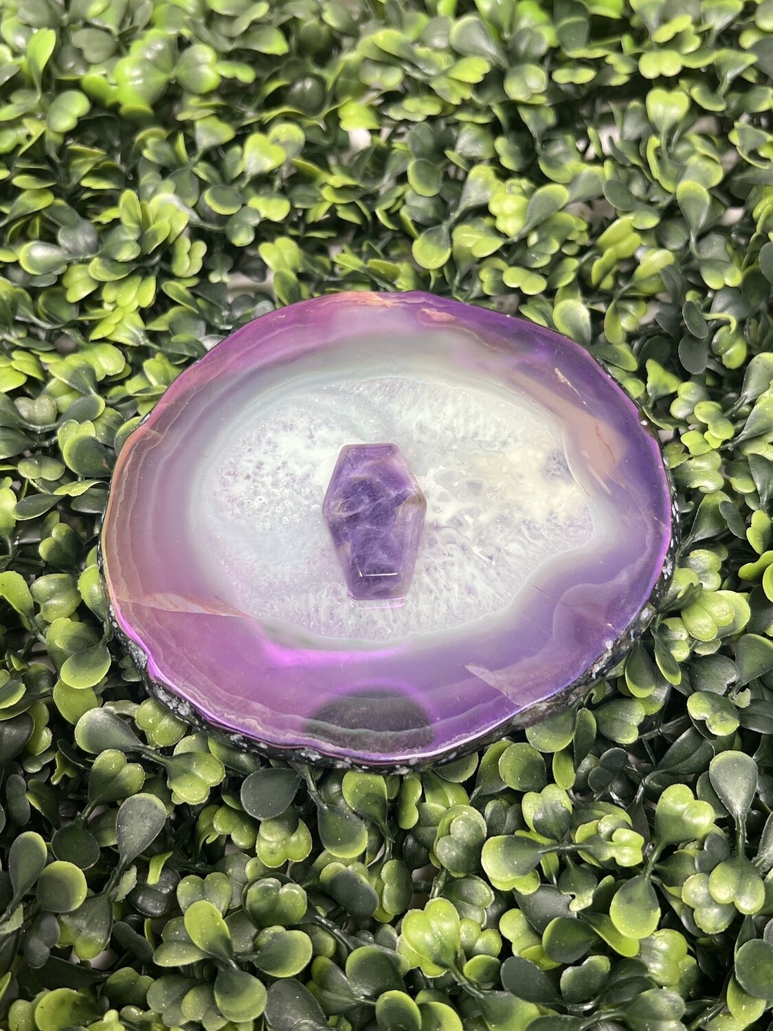 Crystal Coffin 1.25&quot;, Crystal: Amethyst