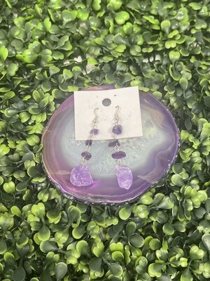 Crystal Chip Link Earrings