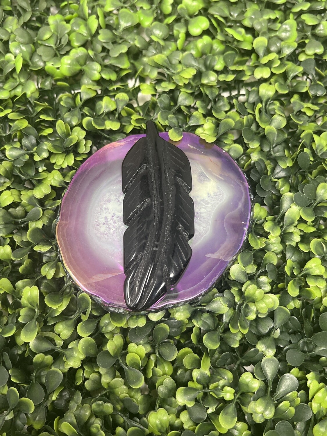 Crystal Feather, Crystal: Black Obsidian