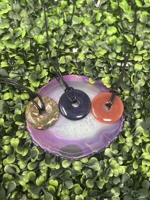 Crystal Donut Necklace