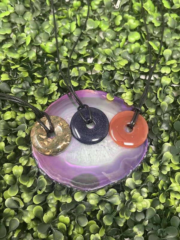 Crystal Donut Necklace