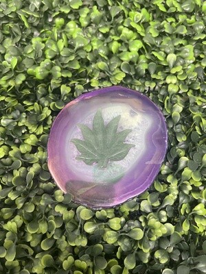 Crystal MJ Leaf - Aventurine 2&quot;