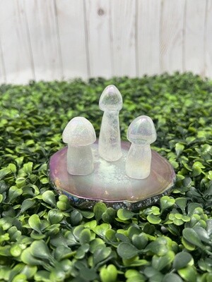 Crystal Mushroom- Aura Quartz
