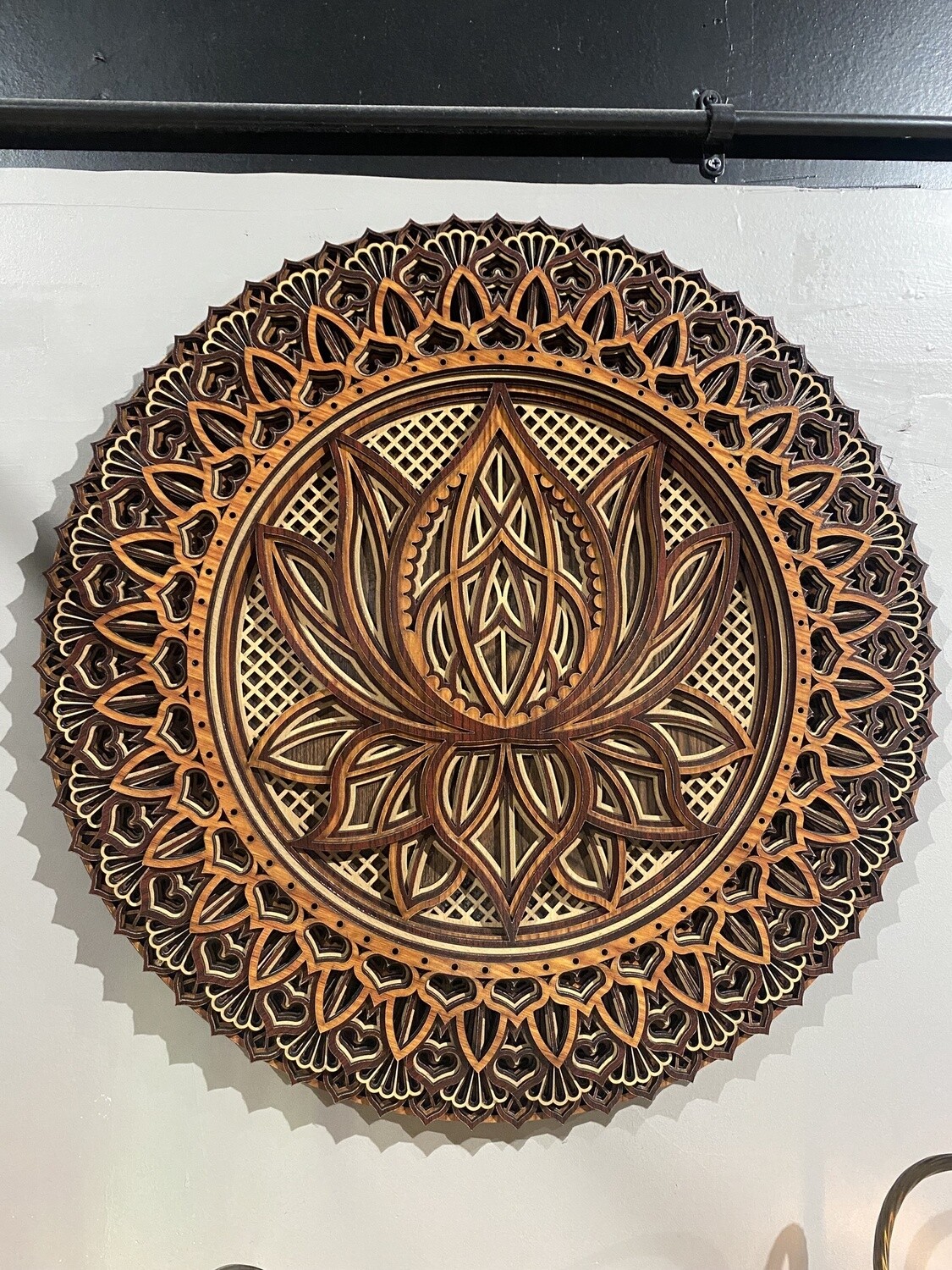 Wooden Wall Decor Lotus
