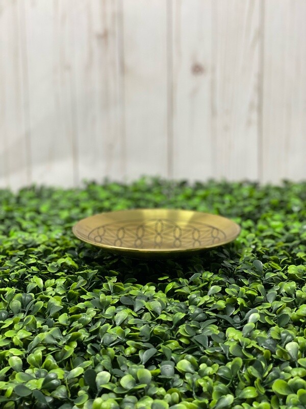 Brass Bowl Flower of Life 6"