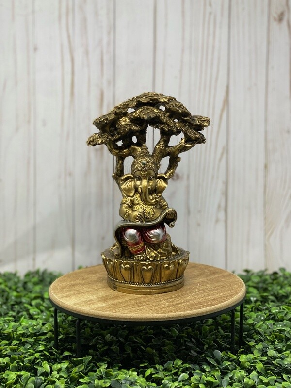 Ganesh Reading in Tree