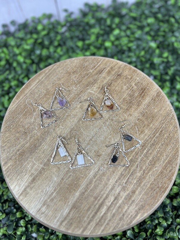 Triangle Crystal Earring