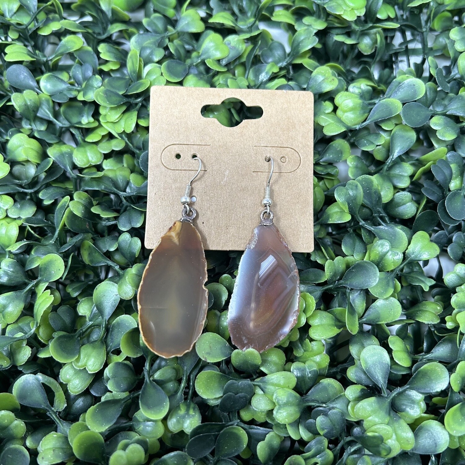 Agate Slice Earrings, Type: Earring 1